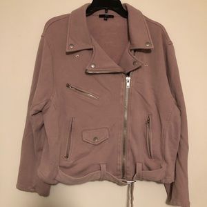 Fate Mauve Moto Jacket Large